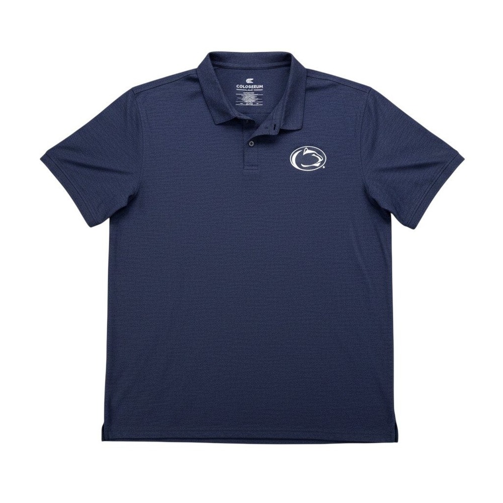 Colosseum Penn State Nittany Lions Navy Blue Performance Polo Shirt Mens XXL